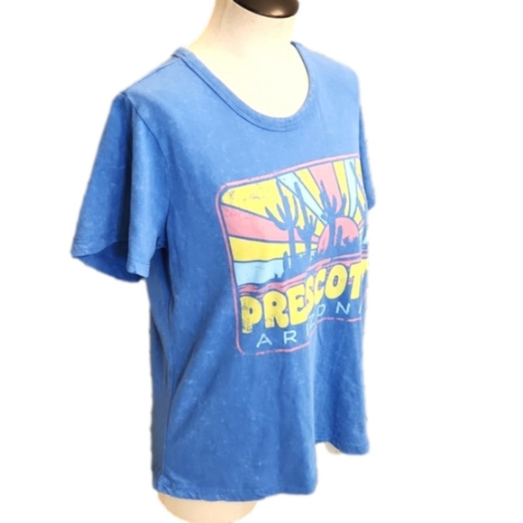 𝅺Womens Prescott Arizona blue graphic tee by Blue 84 Size Large - Picture 6 of 13